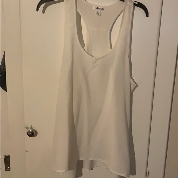 Racer Back white Shirt - Picture 1 of 3